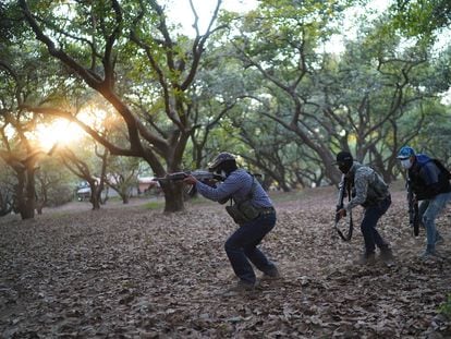 Self-defense groups in Michoacán in 2021.