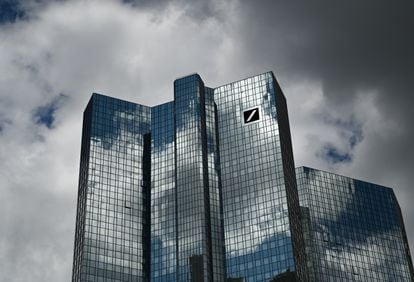 Deutsche Bank's headquarters in Frankfurt am Main, Germany.