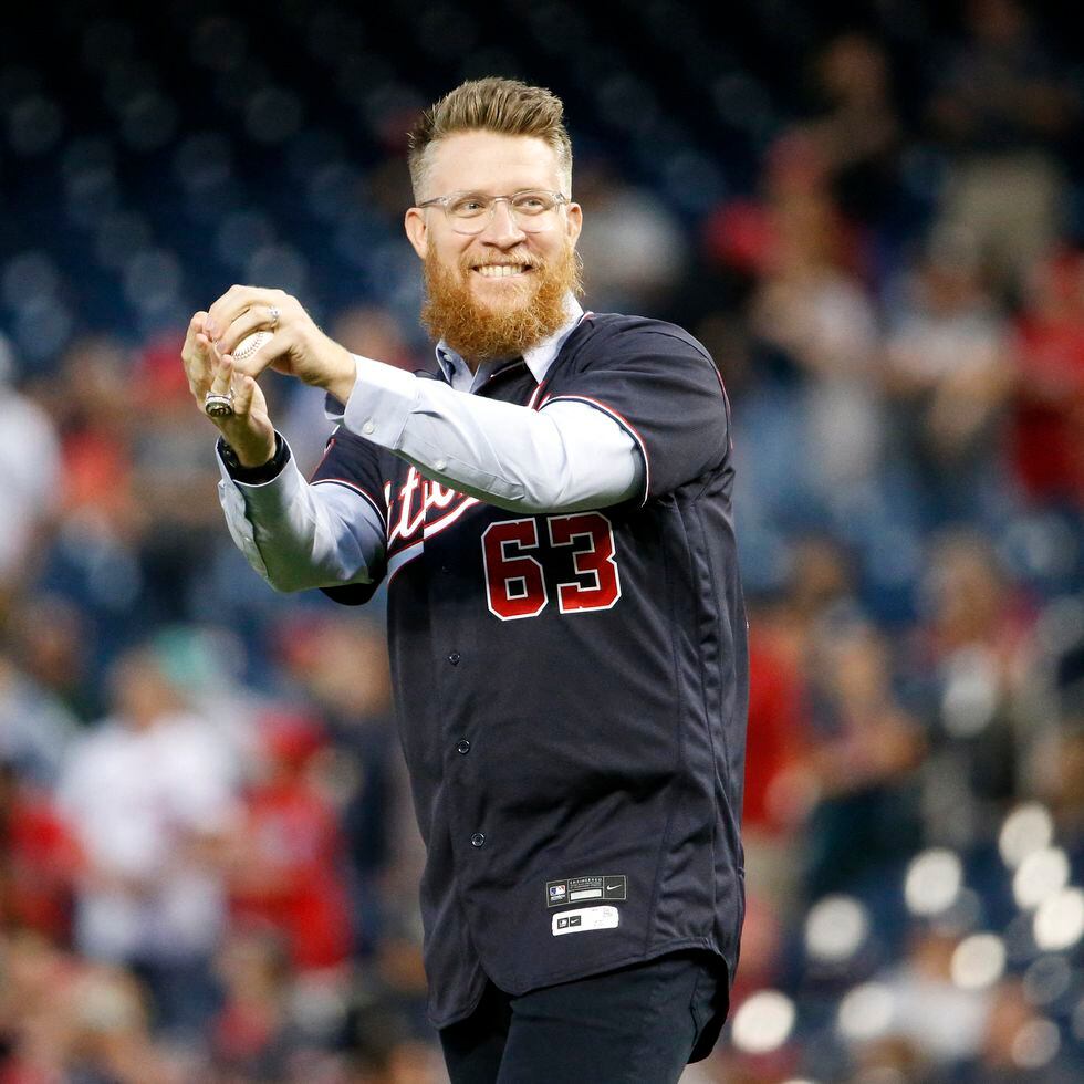 Nationals Pitcher Sean Doolittle Reads Story Time At Arlington