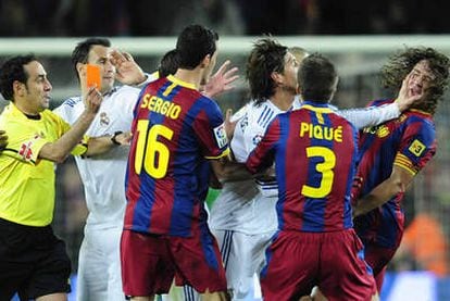 Real Madrid's Sergio Ramos was sent off in the most recent chapter of the clásico duel.