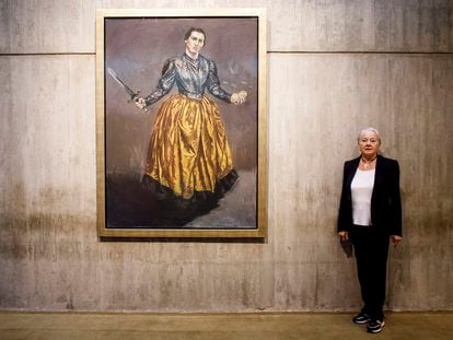 The ecologist and artist Lélia Wanick Salgado, photographed at the Calouste Gulbenkian Foundation in Lisbon, in July 2023.