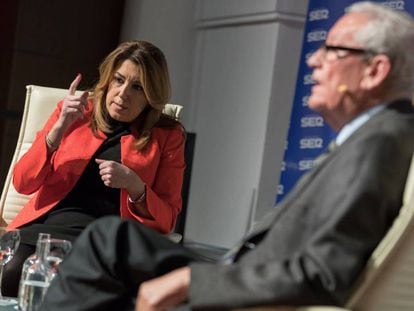Andalusia’s regional premier Susana Díaz during a debate about Spain’s regional financing system.
