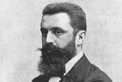 Theodor Herzl (1860-1904), a journalist and Jewish activist, was the father of political Zionism and the concept of the State of Israel, and the author of ‘The Jewish State: An Attempt at a Modern Solution of the Jewish Question (1896).’ His central aim was the creation of a new country for Jewish people.
