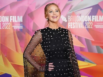 Jennifer Lawrence at the European premiere of 'Causeway' at the London Film Festival on October 6.