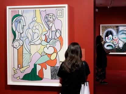 Two paintings by Pablo Picasso at the Brooklyn Museum’s exhibition on the artist.