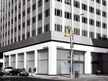 The new Zara store, located at number 666 on Fifth Avenue, New York. 