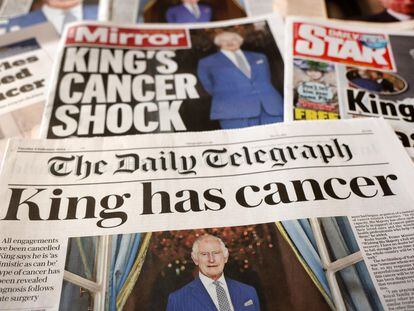 Last Tuesday, British newspapers and tabloids dedicated their front pages to the announcement that King Charles III has cancer.