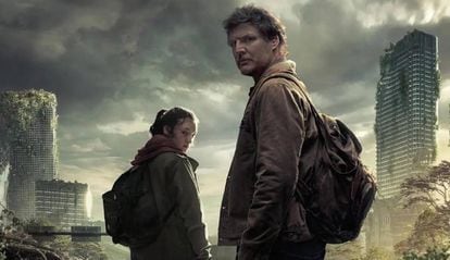 Bella Ramsey and Pedro Pascal in a promotional image for the series 'The Last of Us'.