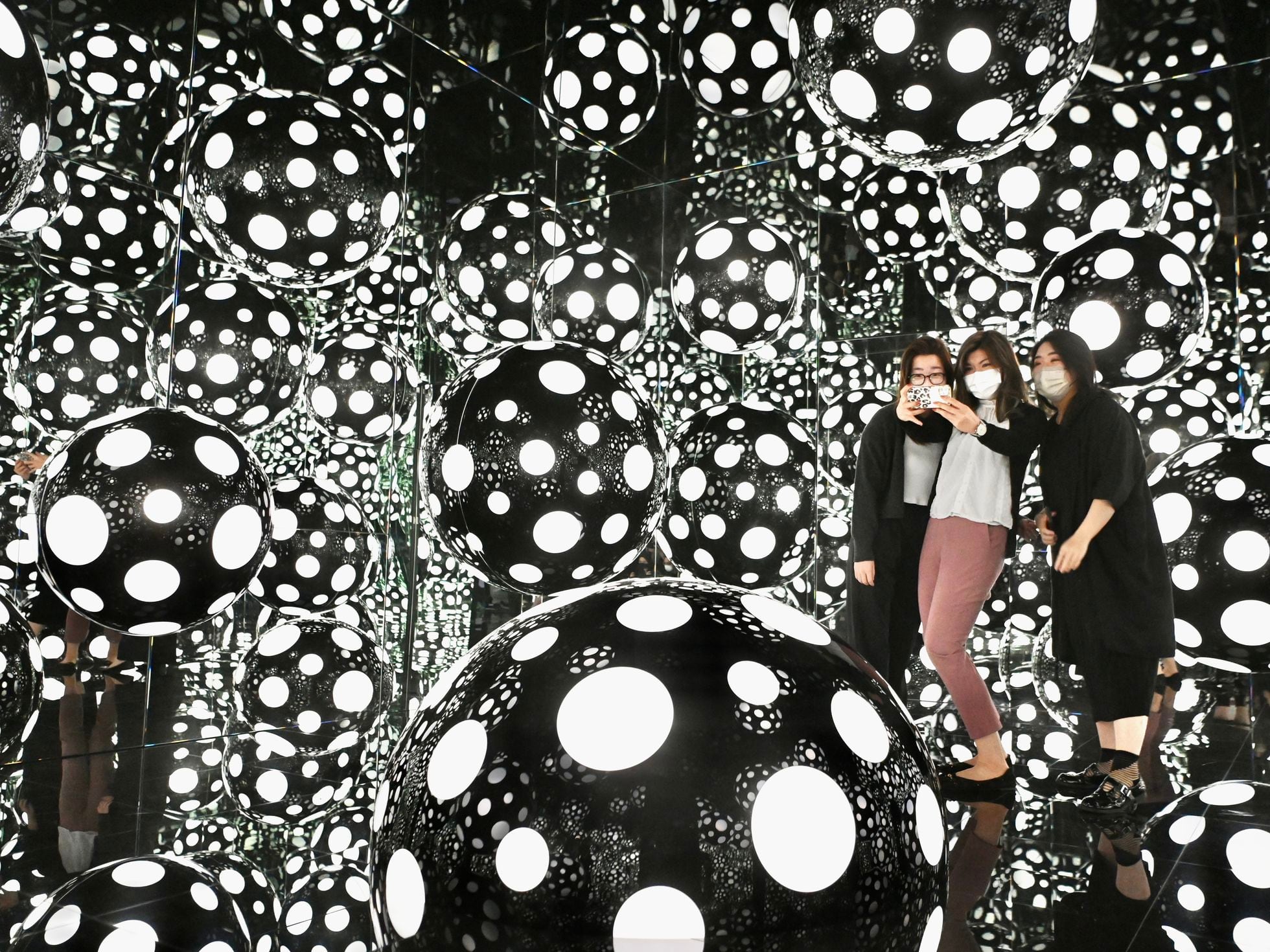 The famous polka dots of Yayoi Kusama are all over Louis Vuitton
