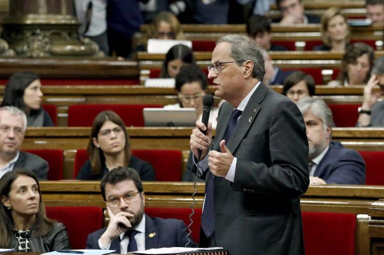 Catalan regional premier Quim Torra, who is a hardline supporter of independence.