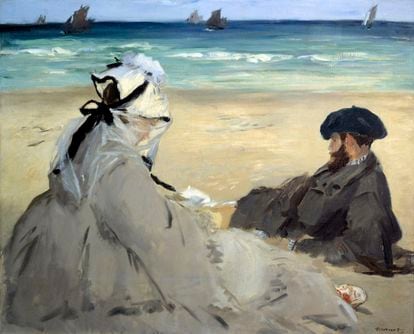 'On the beach' (1873), by Édouard Manet.