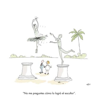 “Don’t ask me how the sculptor managed it...”
