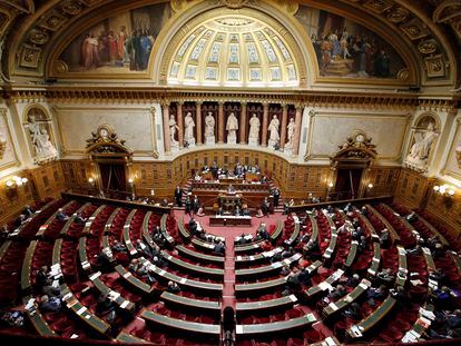 This Thursday, Dec. 11, 2014 file photo shows a general view of France's Senate.