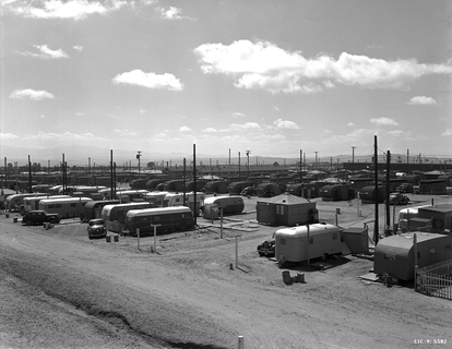 Trailers used for housing Manhattan Project workers.. 