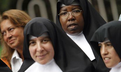 Nuns at a religious event in Madrid in 2011.