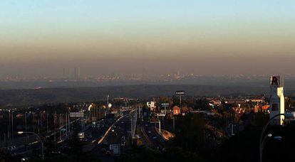 Smog in Madrid.