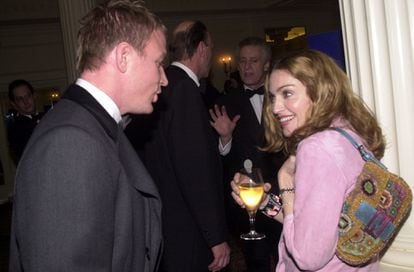 American singer Madonna carries a Baguette at the Evening Standard British Film Awards in 2000. 