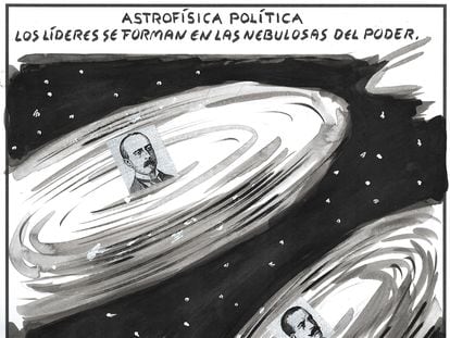 “Political astrophysics: Leaders form in nebulae of power.”