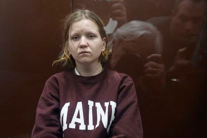 Darya Trepova, a 26-year-old St. Petersburg resident suspected of involvement in a bombing at a St. Petersburg cafe