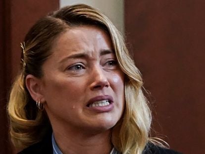 Actress Amber Heard at court on Wednesday.