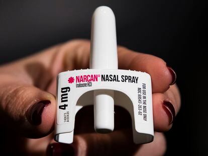 The overdose-reversal drug Narcan.