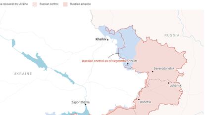 The Ukraine war in maps | Ukrainian forces capture village in Luhansk region