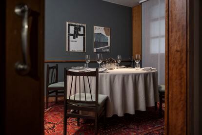The private room at Ca l’Isidre in Barcelona. 