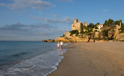 Tamarit beach in Tarragona.