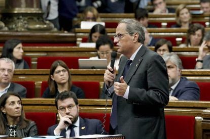 Catalan regional premier Quim Torra, who is a hardline supporter of independence.