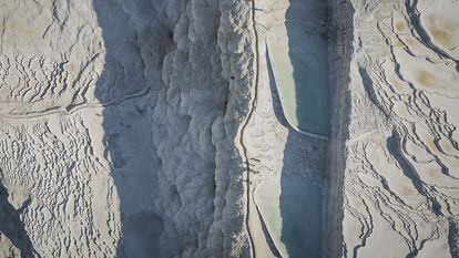 Pamukkale is a natural site located in southwestern Turkey.