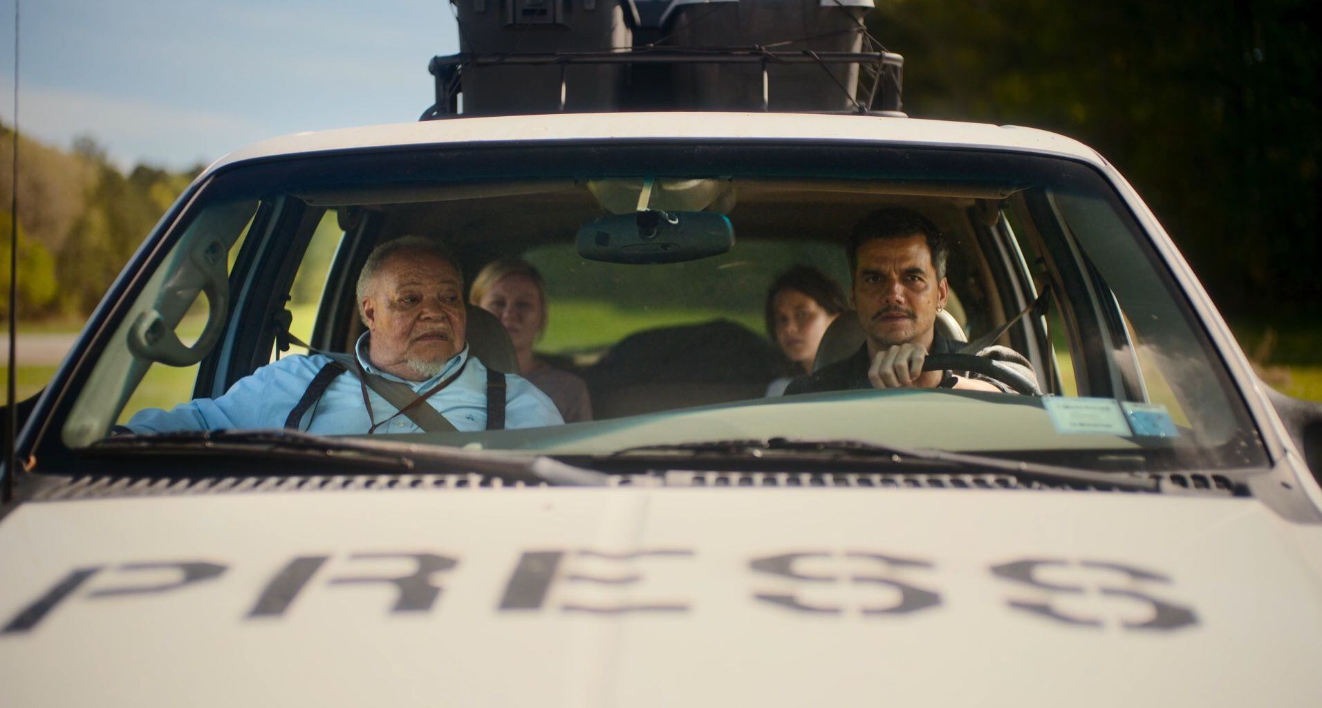 From left, Stephen McKinley Henderson, Kirsten Dunst, Cailee Spaeny and Wagner Moura, in 'Civil War.'