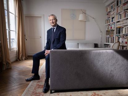 Bruno Le Maire, at his home in Paris, on April 27, 2023.