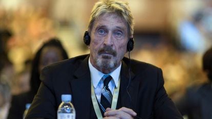 John McAfee at the 4th China Internet Security Conference in Beijing in 2016.