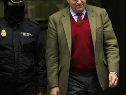 Bárcenas leaves the National High Court last May.