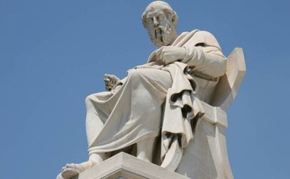 A statue of Aristotle in Athens.
