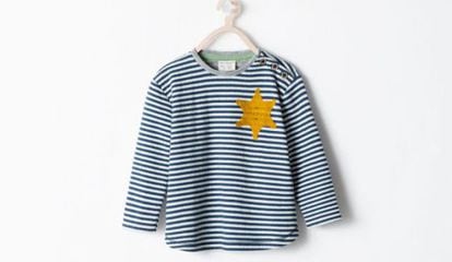 Image of the controversial Zara shirt as published by the daily "Haaretz"