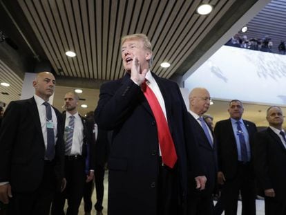 President Trump at Davos.