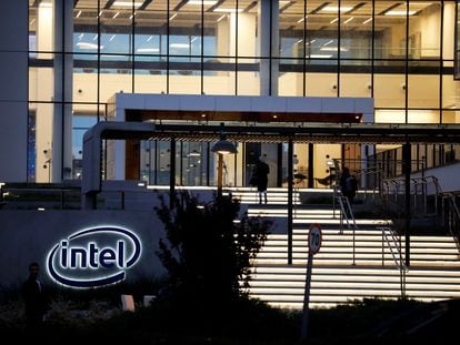 The smart building near Tel Aviv occupied by Intel, in December 2019.