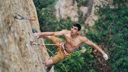 Jorge Díaz Rullo, in one of his climbs, in an image from his Instagram account.