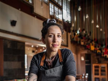 Bolivian chef Marsia Taha at Gustu, her restaurant in La Paz, in a photo provided by the establishment.