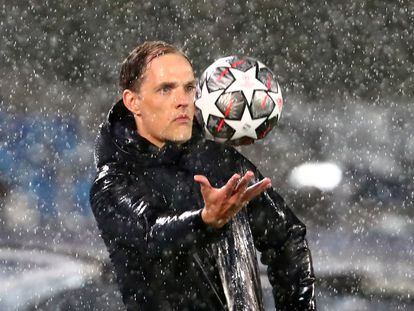 Former Chelsea manager Thomas Tuchel during a Champions League match against Real Madrid.
