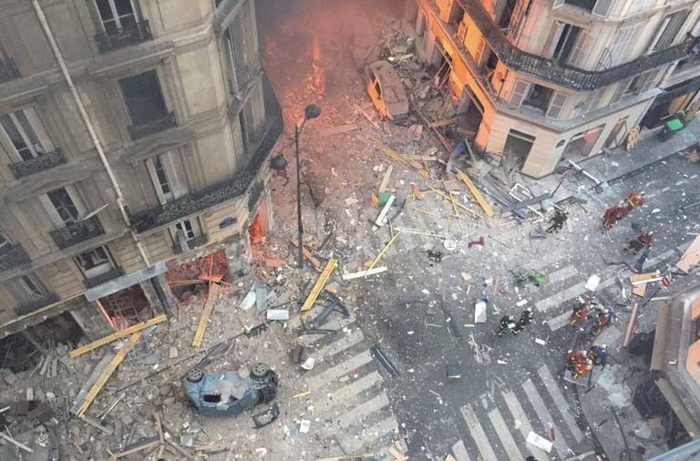 Aftermath of explosion.