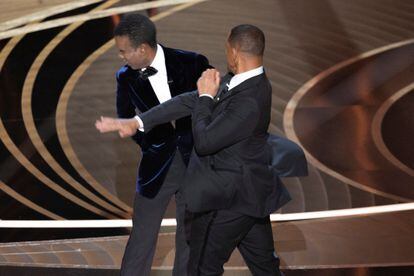 The moment when Will Smith struck Chris Rock.