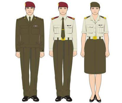 Spanish army uniforms.