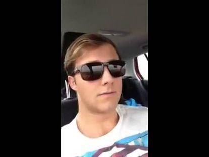 Student who filmed himself driving from passenger seat reports to police