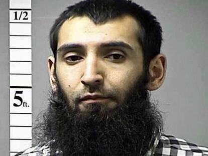 This undated file photo provided by the St. Charles County Department of Corrections in St. Charles, Mo., shows Sayfullo Saipov.