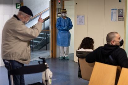 The waiting room of a primary healthcare center in Barcelona in December.