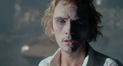 Terence Stamp, in the final scene from 'Toby Dammit,' which was inspired by one of Edgar Allan Poe’s short stories.