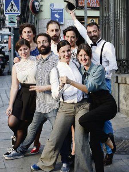 Pupils at one of Madrid’s schools of swing dancing.