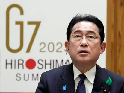 Japan's Prime Minister Fumio Kishida during an interview with foreign media on April 20 in Tokyo.